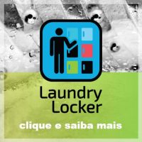 botão para laundry locker, coleta automatizada para lavanderias
